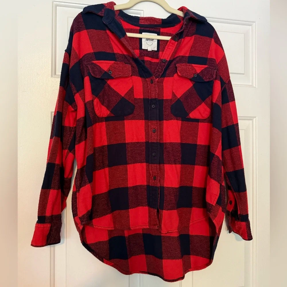 Aerie LumberJane Oversized Flannel Shirt - Picture 3 of 5